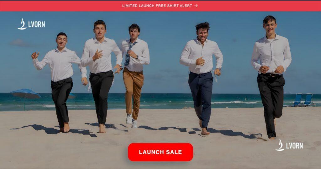 Lvorn premium white shirt brand designed for yeshiva boys.
