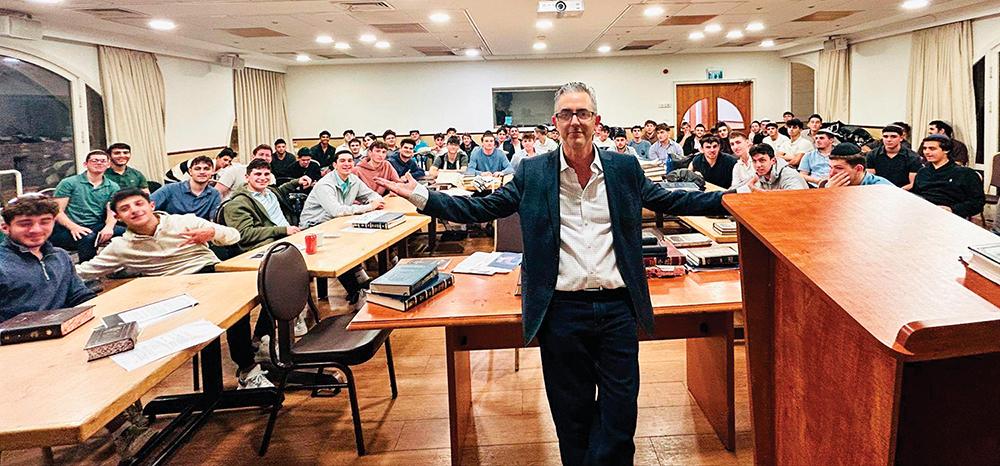 Avi Ciment with Rabbi Shraga Gross, respected Torah educator and son of Rav Sender Gross of Miami Jewish education legacy