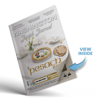 Washington Jewish Journal Passover Edition March 2026 premium glossy Jewish community magazine
