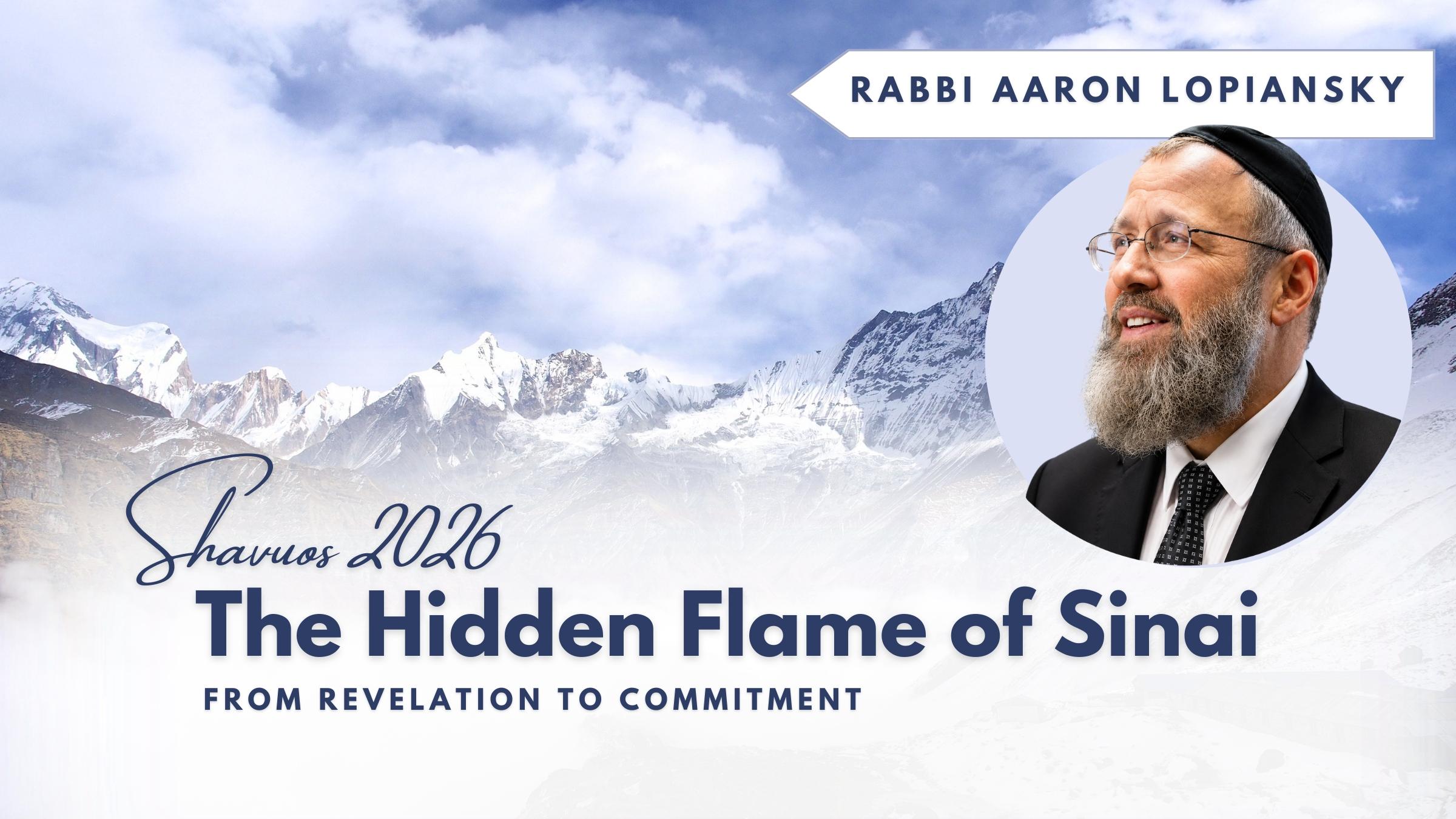 Rabbi Aaron Lopiansky on Revelation, Purim & Torah | Washington Jewish Journal