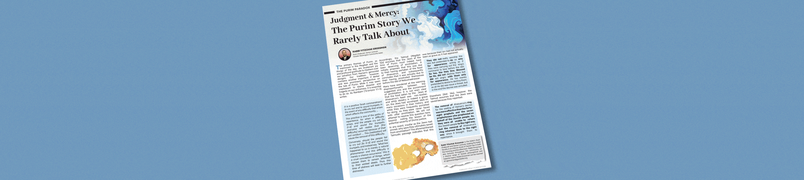 Washington Jewish Journal featuring Jewish news, community stories and Torah insights across Greater Washington DC