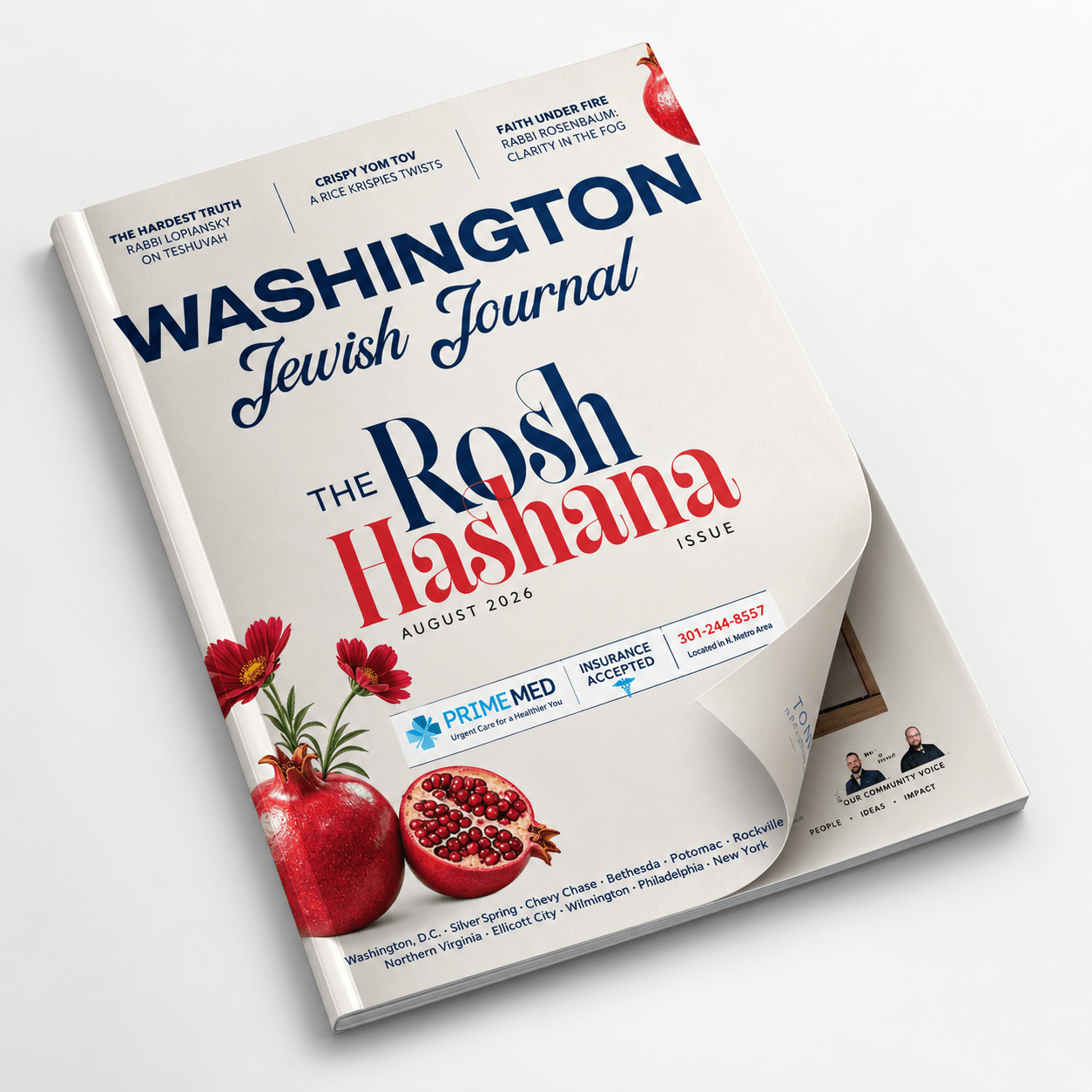 Washington Jewish Journal Rosh Hashana 2026 High Holidays Issue cover