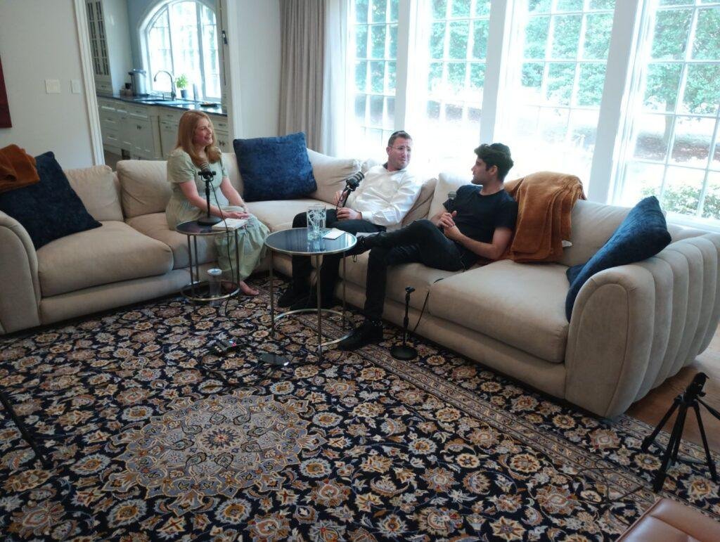 Sharon Mazel discussing Bite-Sized Parenting with Sender Gross and Dovi Neuburger in Greater DC