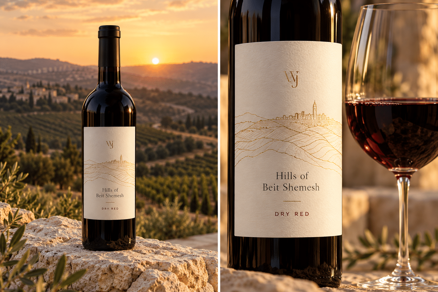 The Beit Shemesh Dry Red — product and detail views