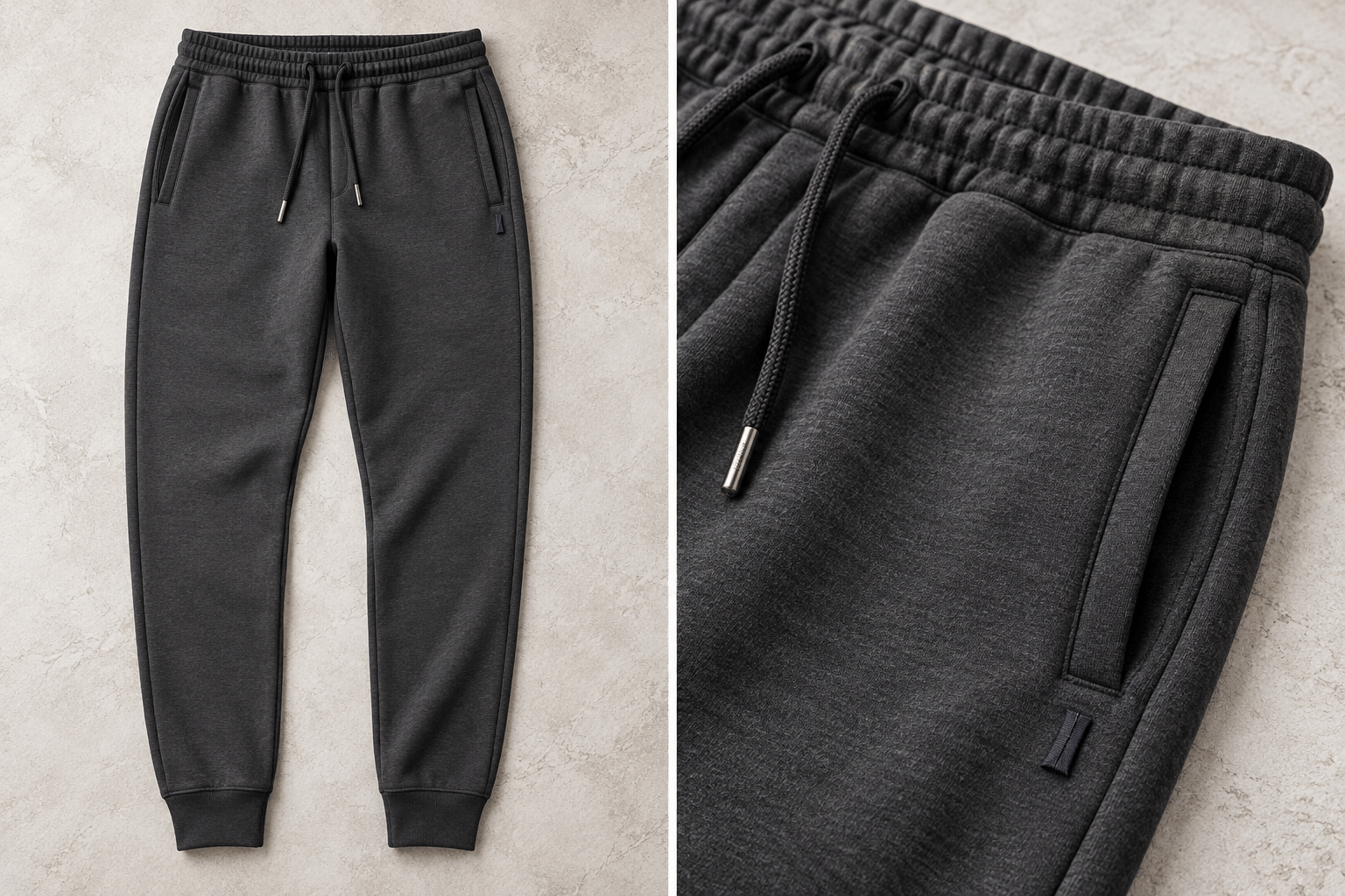 The Weekend Sweatpants — product and detail views