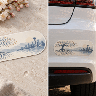 The Rooted in Washington Sticker by Washington Jewish Journal — product and detail views