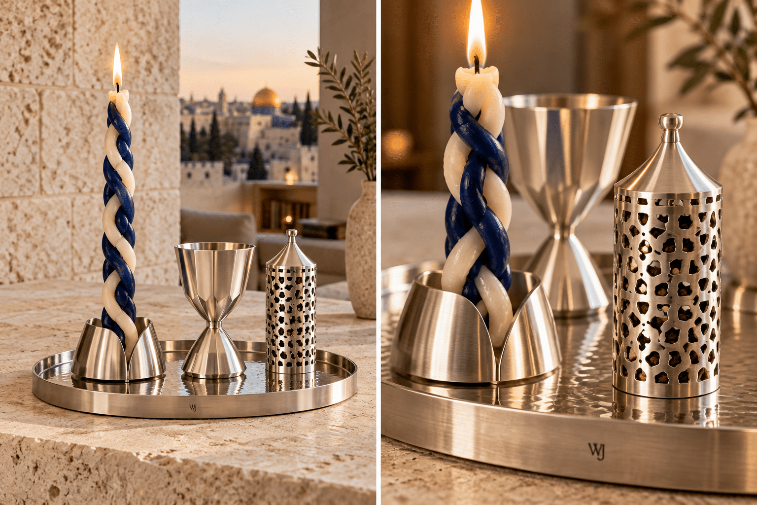 The Washington Havdalah Set — product and detail views